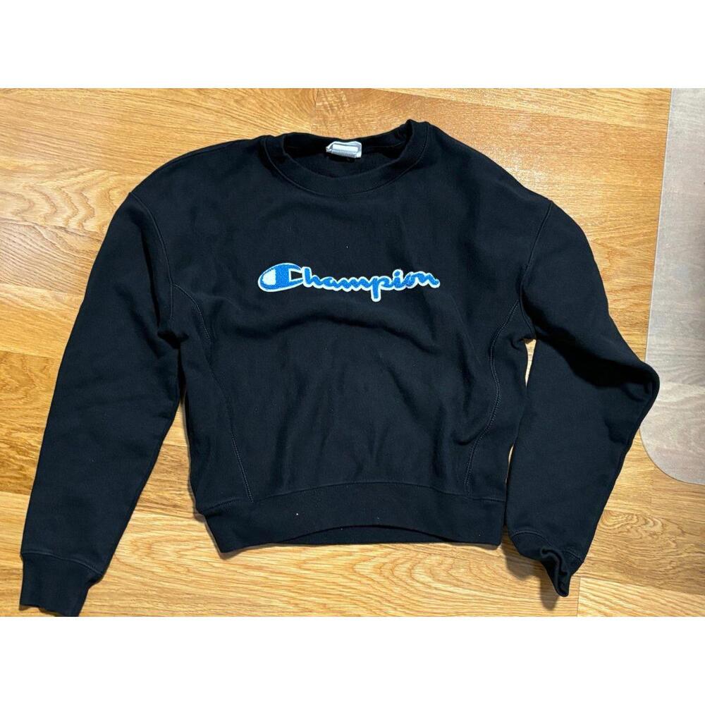 Sweatshirt women champion black color small